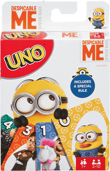 Despicable Me Uno Card Game Packaging PNG