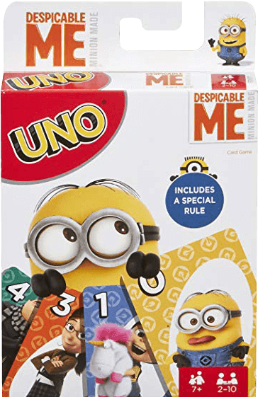 Despicable Me Uno Card Game Packaging PNG