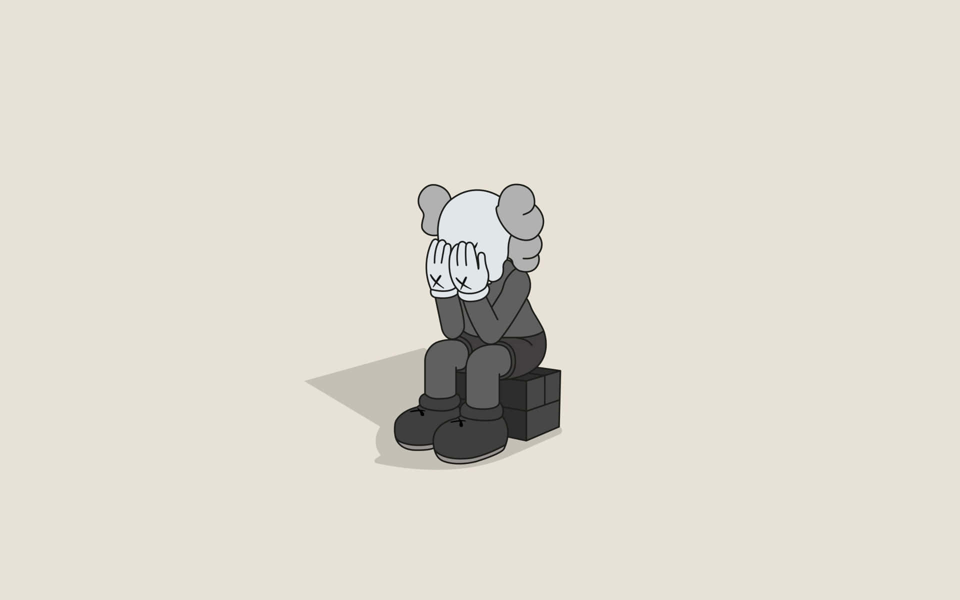 Despondent Cartoon Character Wallpaper