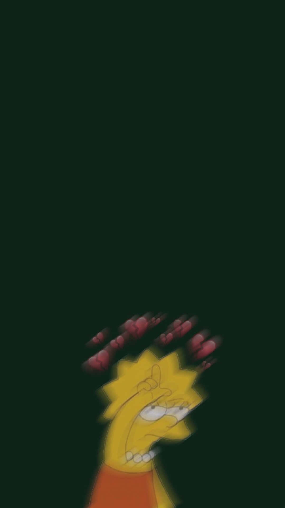 Karakter Kartun Kuning Yang Putus Asa Wallpaper