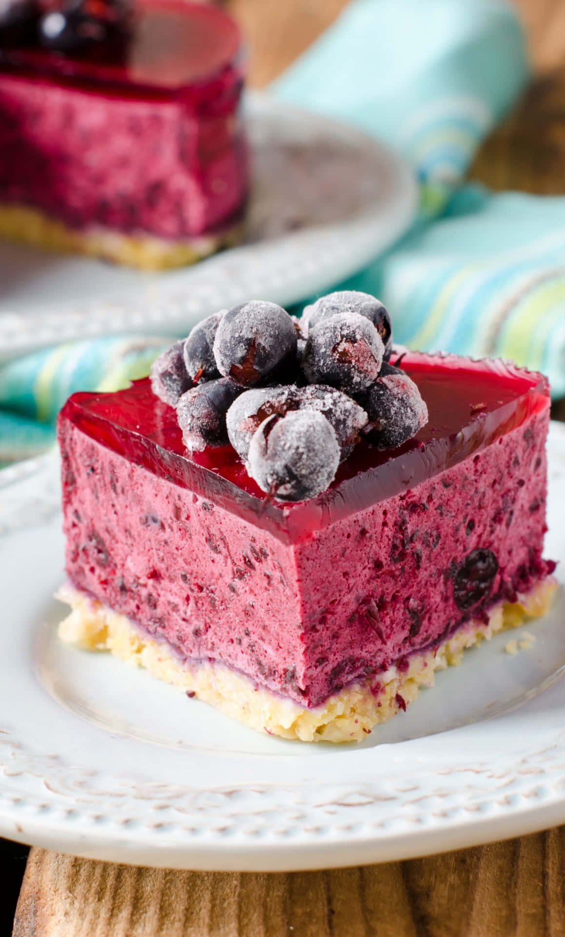 Enjoy the delicious cherry tart on your Dessert Iphone Wallpaper