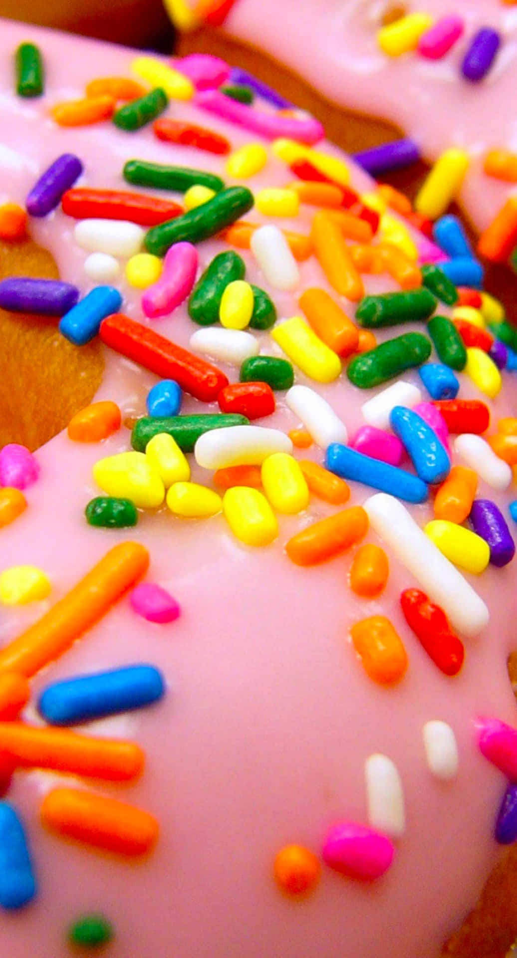 Download Dessert Iphone Colorful Doughnut Sprinkles Wallpaper | Wallpapers .com
