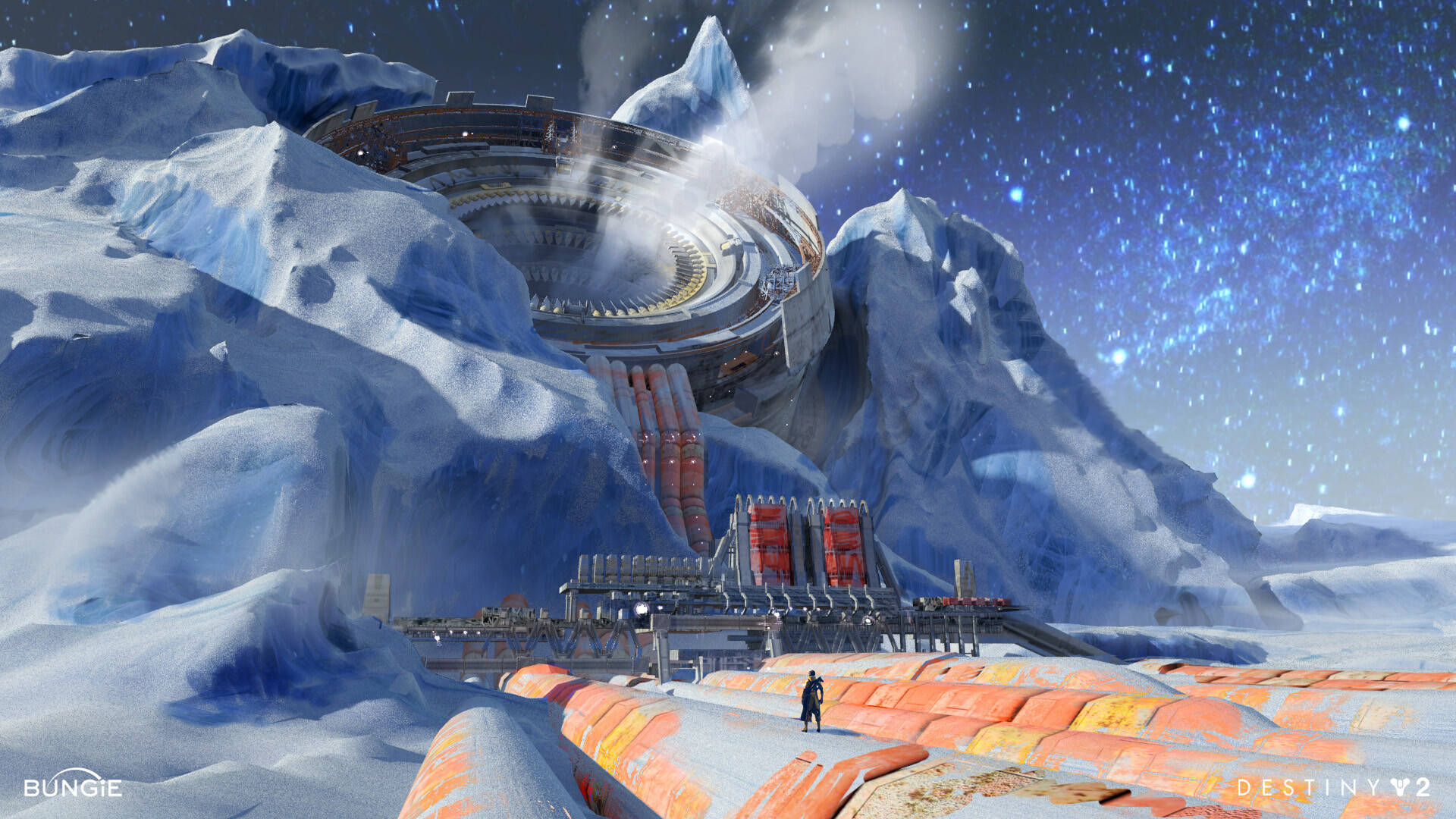 Destiny 2 Beyond Light With Massive Smoke Chamber Wallpaper