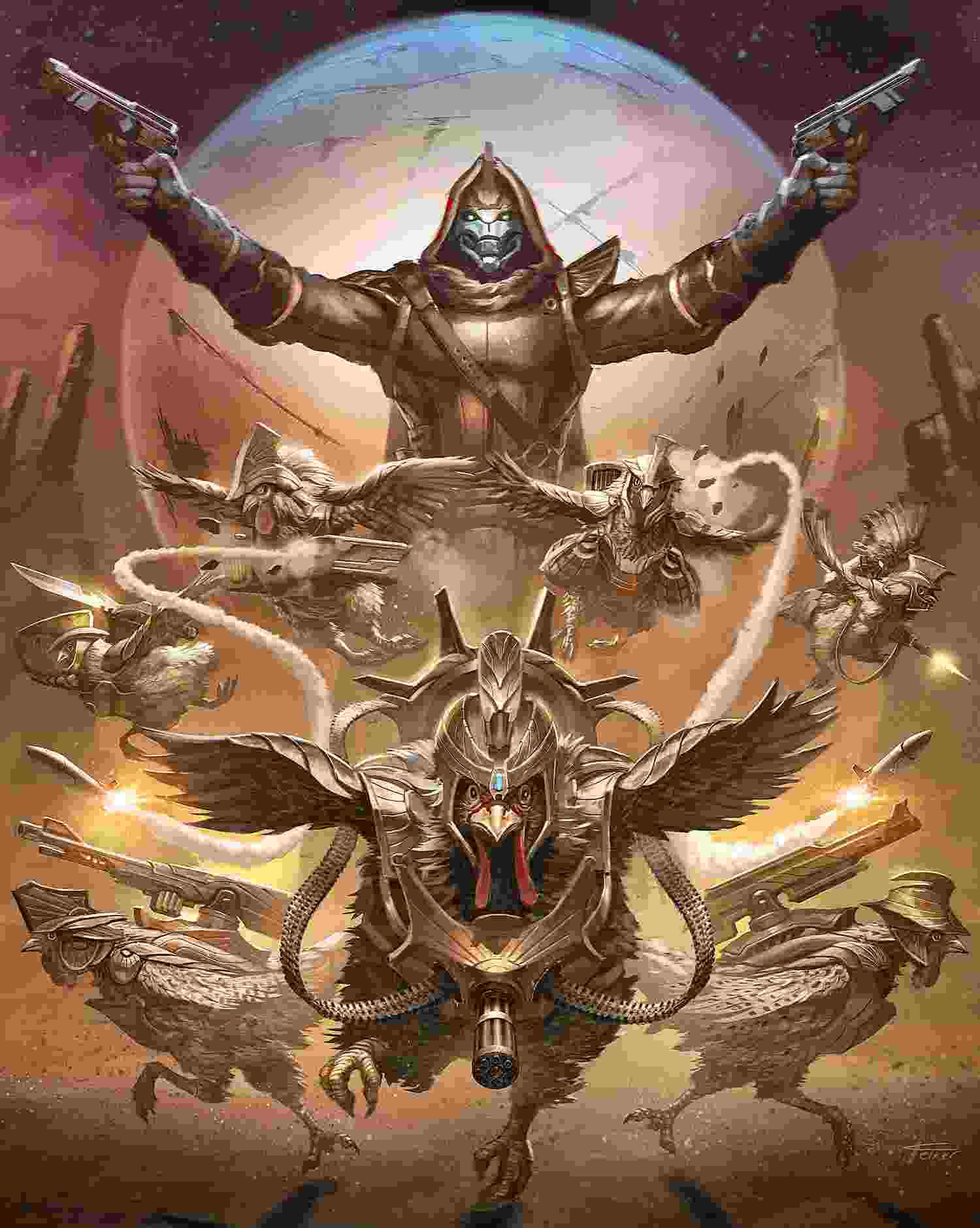 Empowered by the Traveler, Warlocks master the Arc to rise up against their enemies. Wallpaper