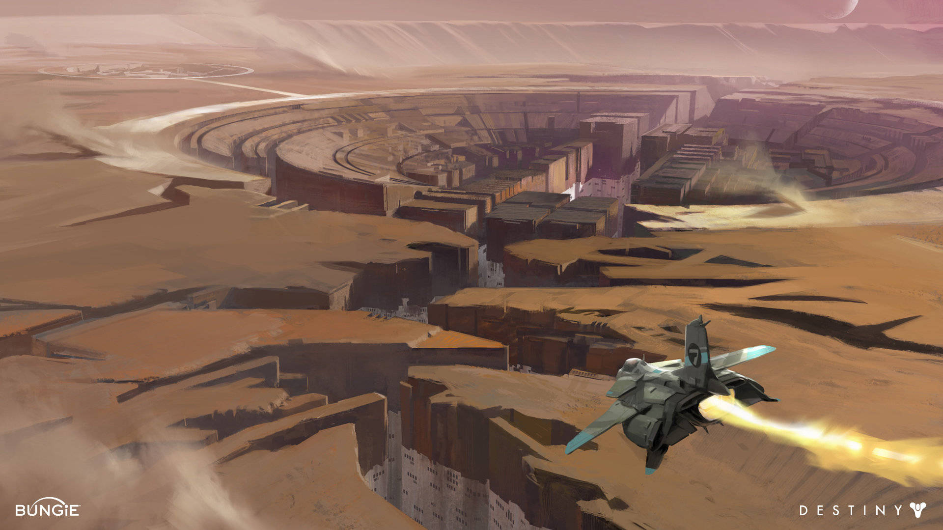 Destiny 4k Mars Sinkhole Cracks Wallpaper