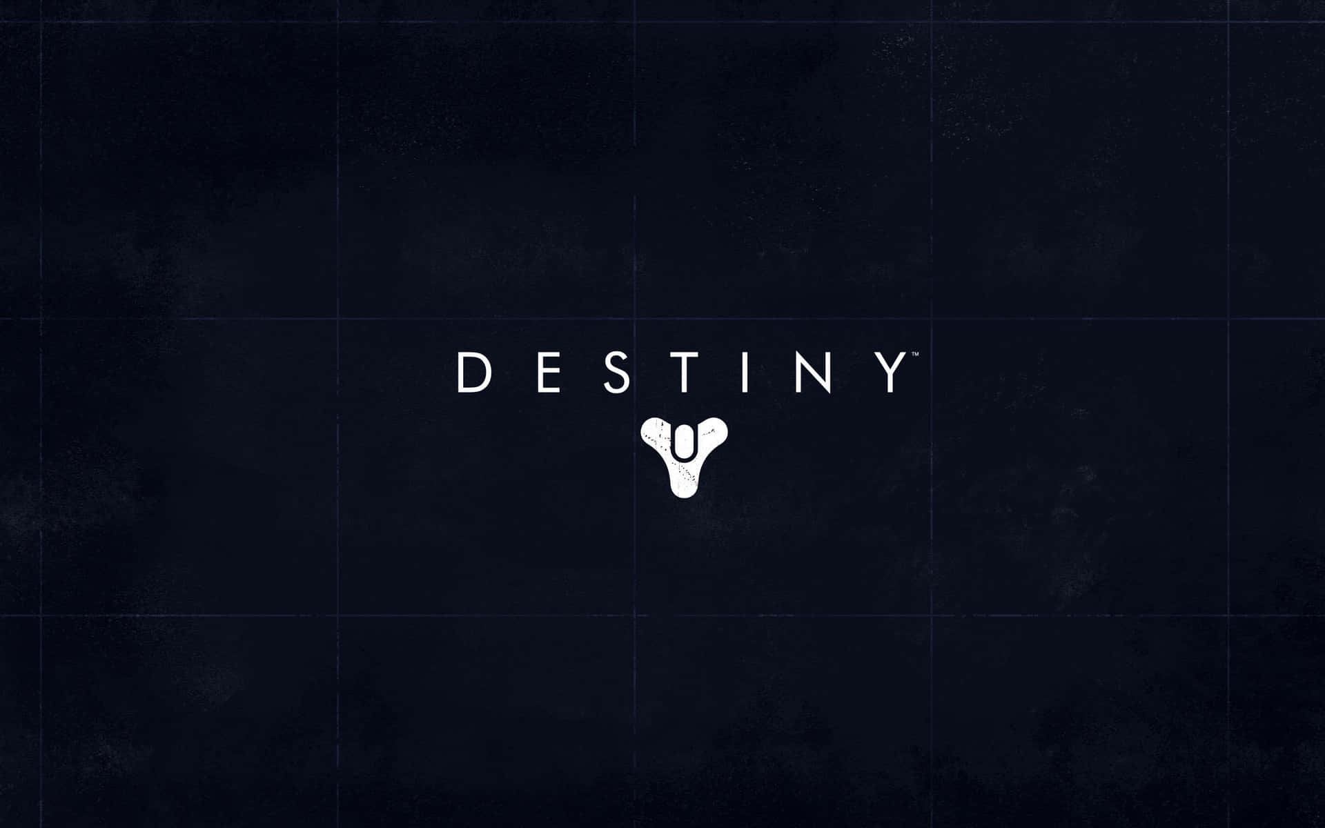 Minimalistischesweißes Destiny-logo Wallpaper