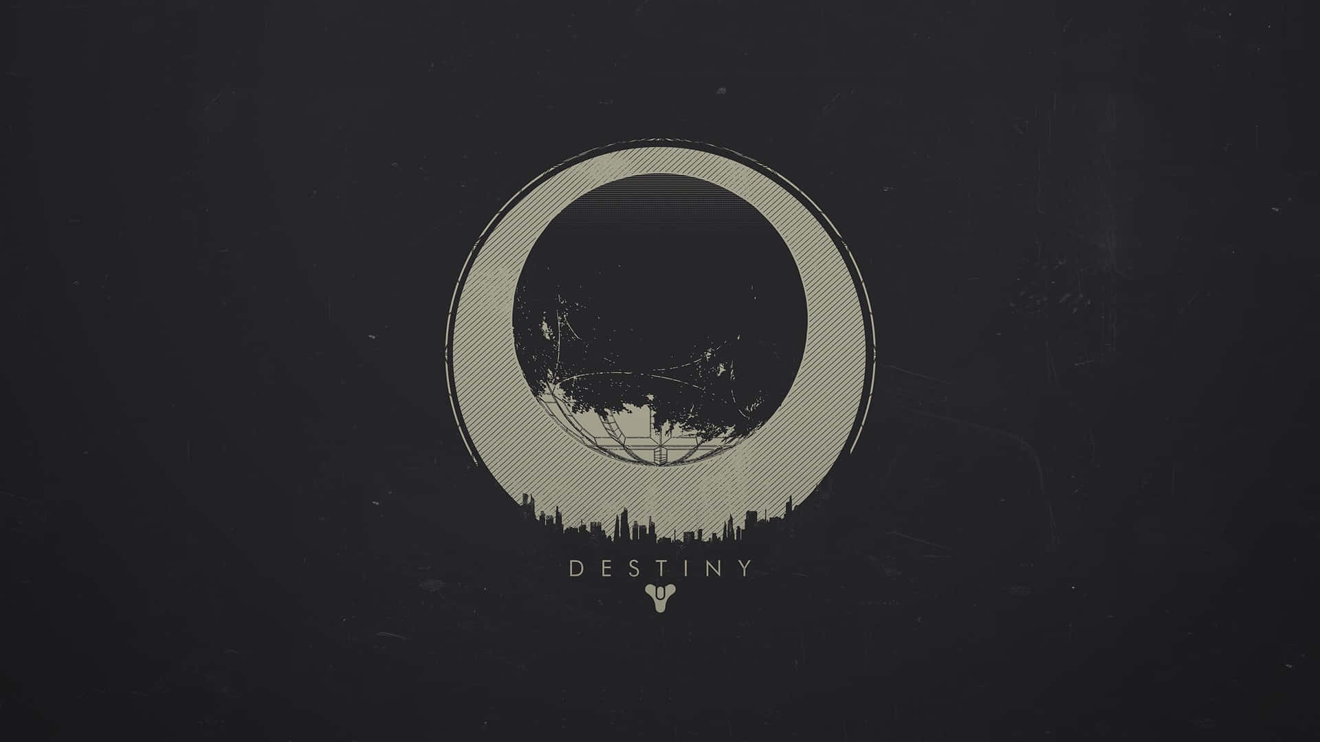 En illustration af logoet til videospillet Destiny Wallpaper
