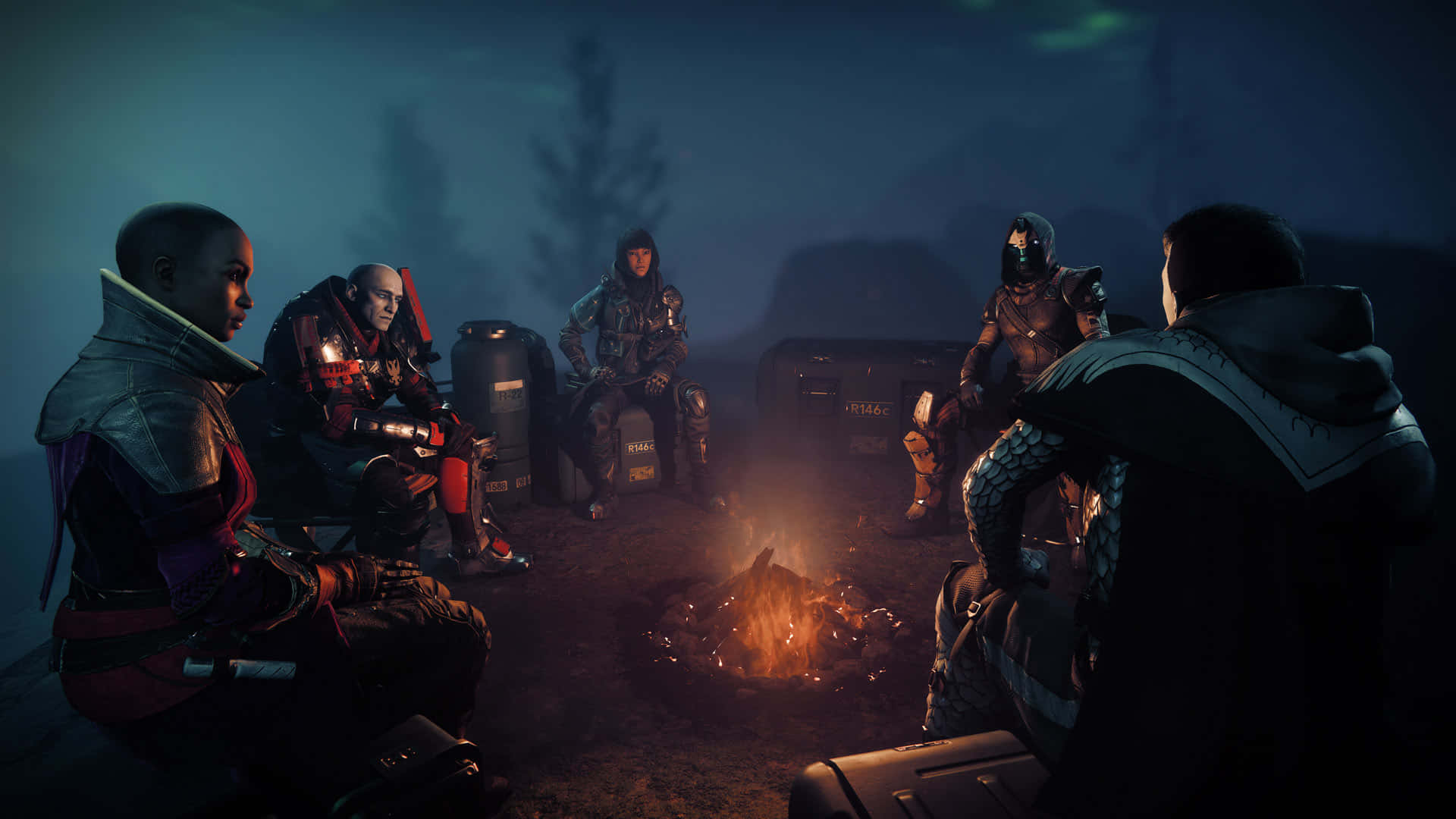 Destiny2 Vuurteam Kampvuur Verzameling Achtergrond