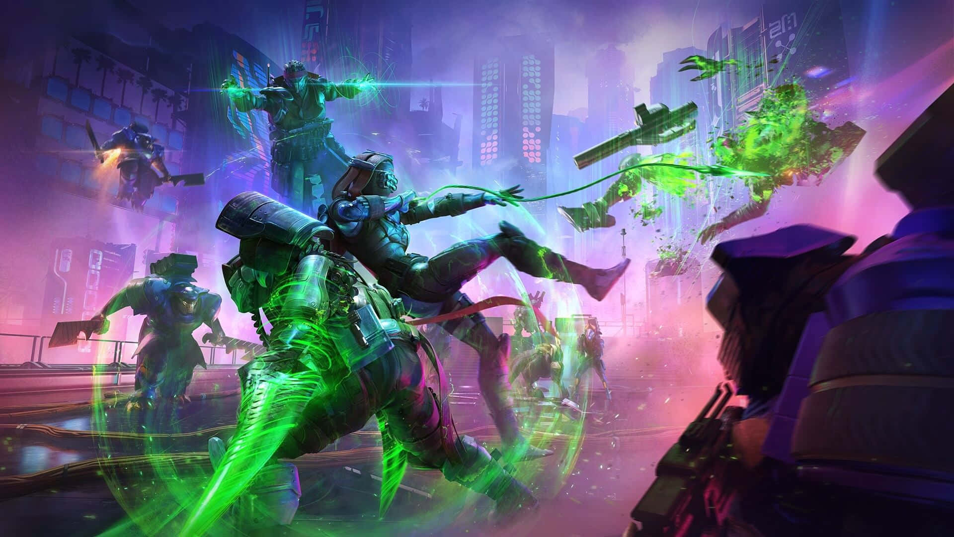 Destiny2 Lightfall Battle Scene Wallpaper