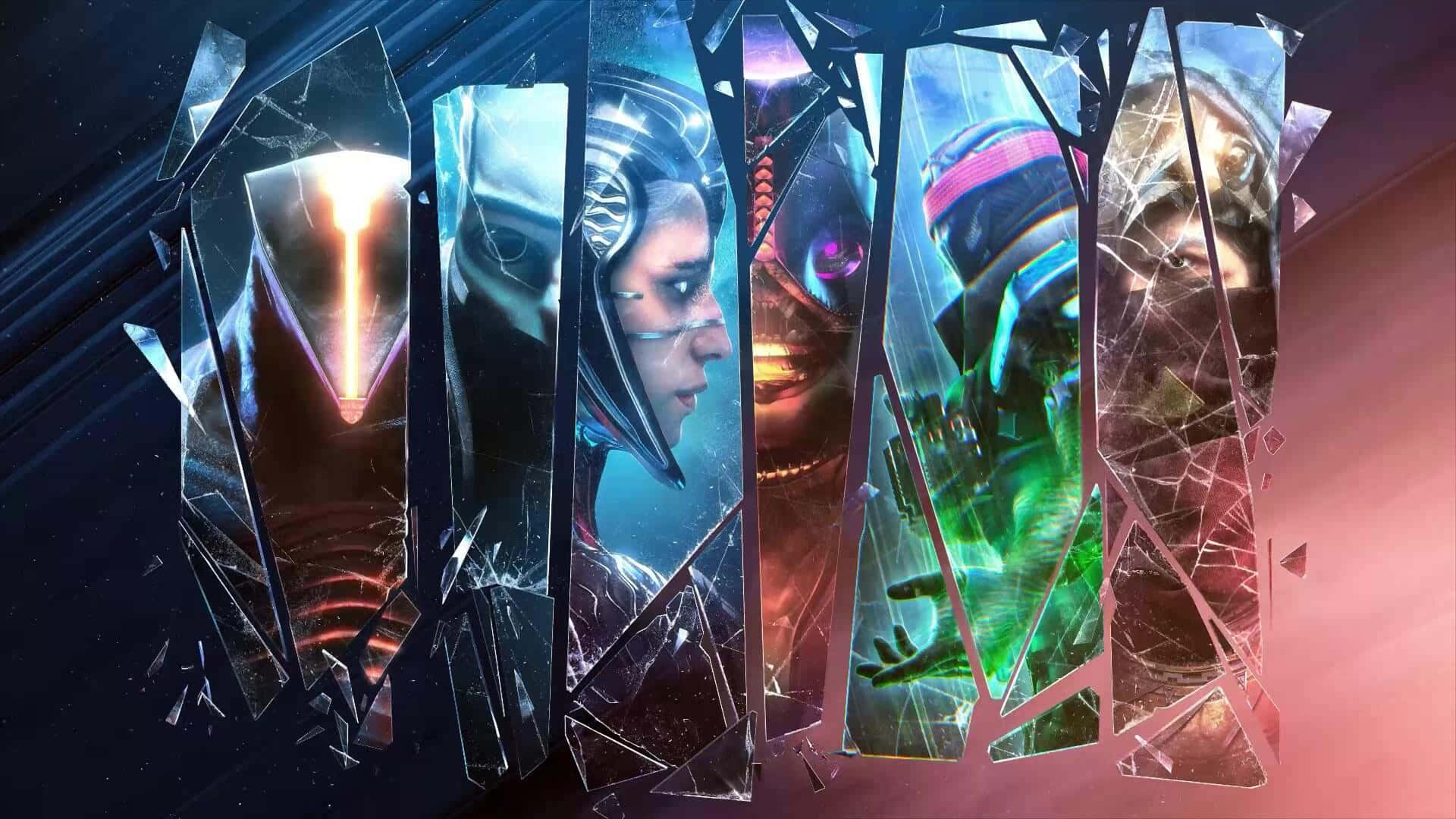 Destiny2 Lightfall Characters Shattered Glass Wallpaper