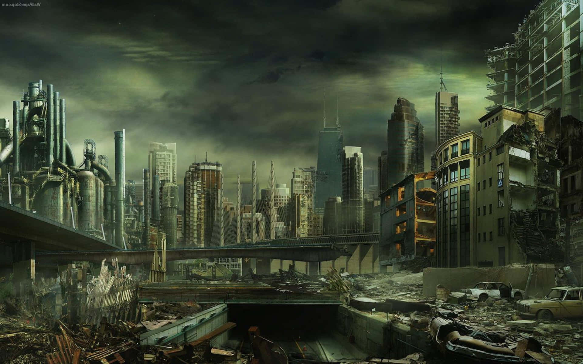 A Glimpse into a Post-Apocalyptic Cityscape