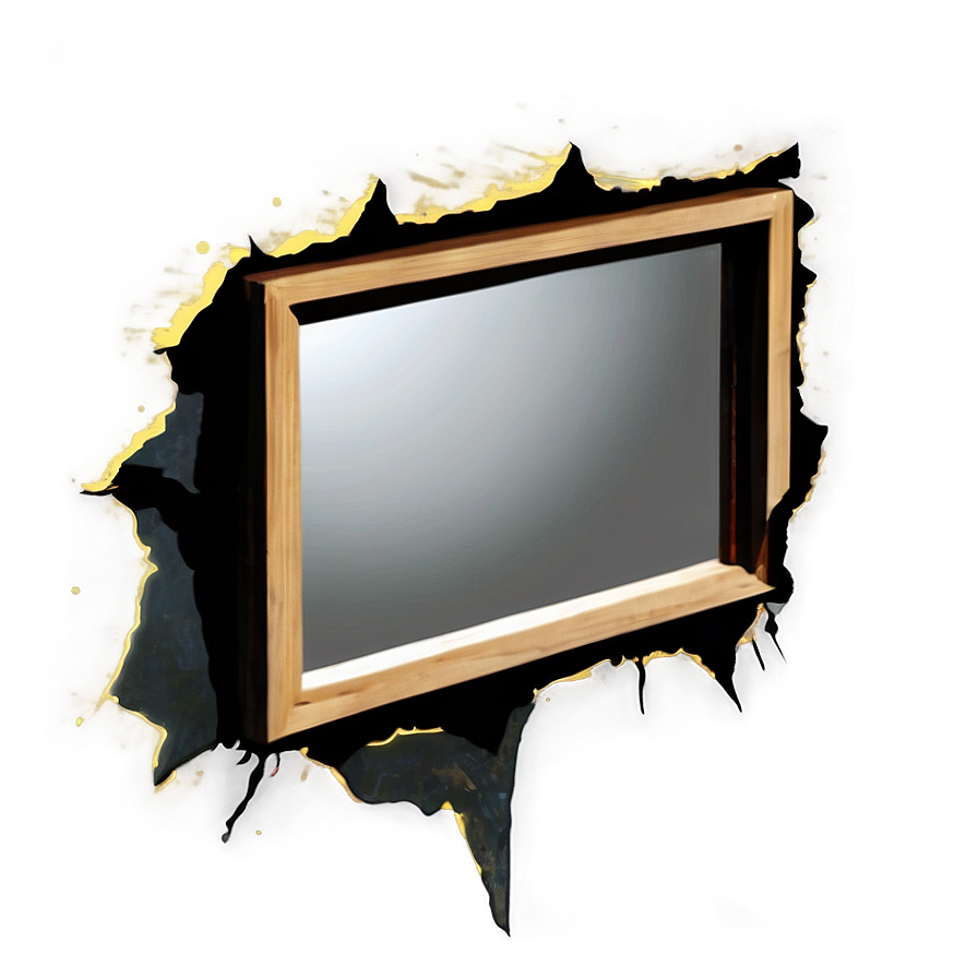 Destroyed Mirror View Png 06132024 PNG