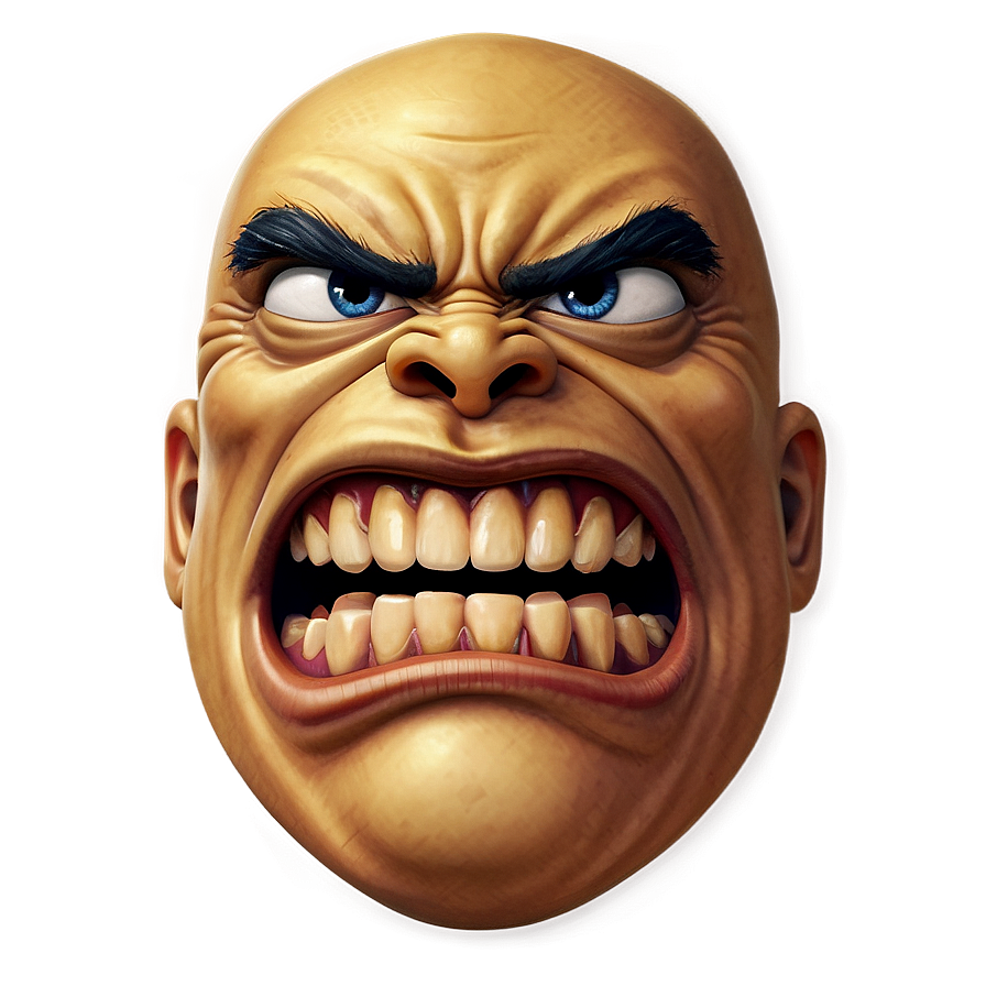 Detailed Angry Emoji Png Nkp PNG