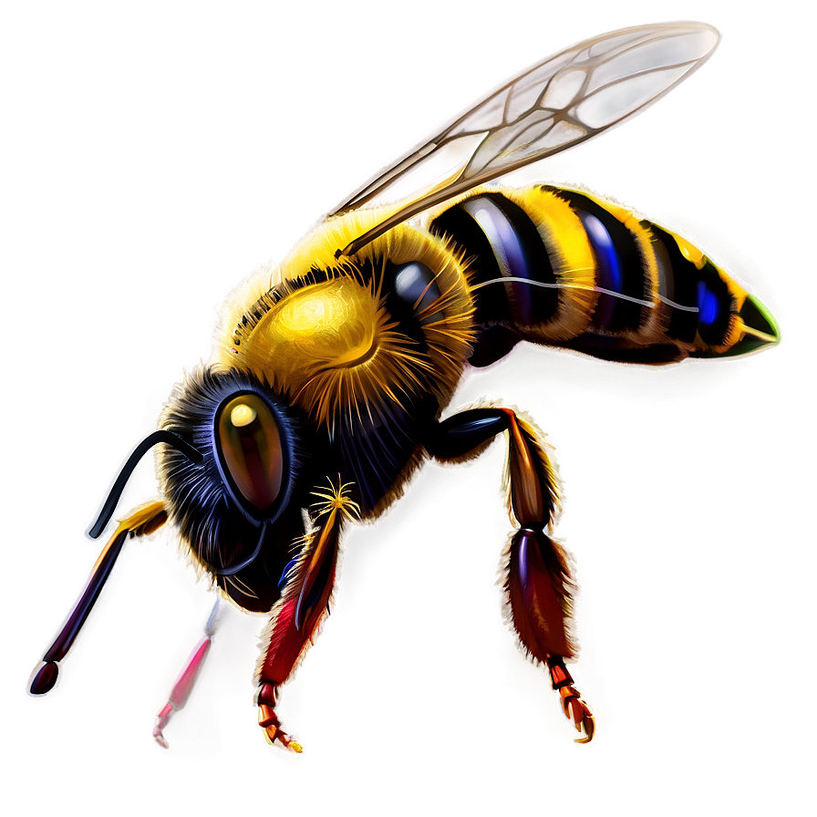 Detailed Bee Png Aol54 PNG