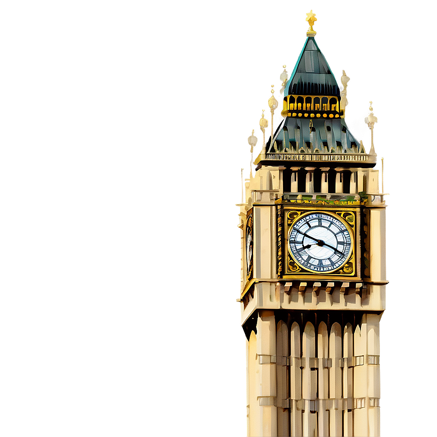 Detailed Big Ben Architecture Png 54 PNG