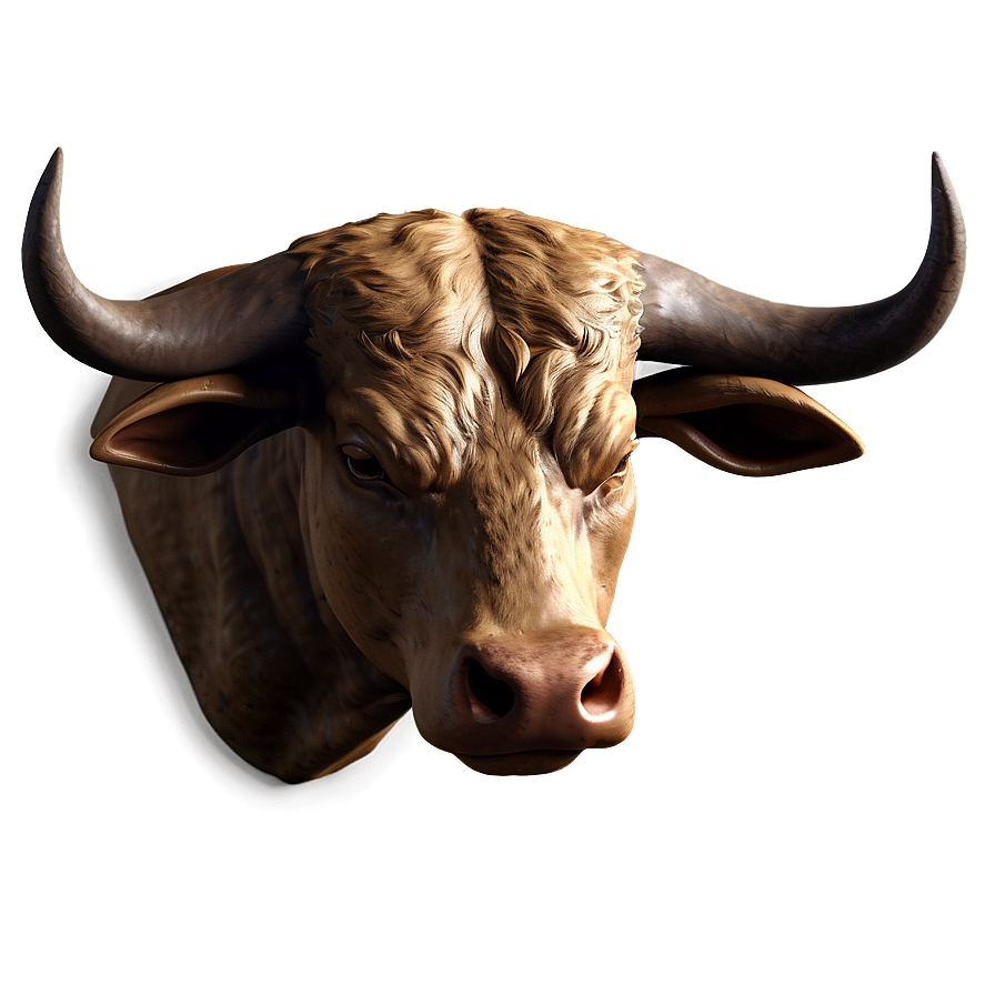 Detailed Bull Head Png 06132024 PNG