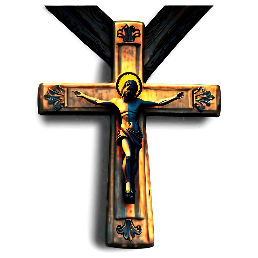 Download Detailed Catholic Cross Render Png Lqm76 | Wallpapers.com