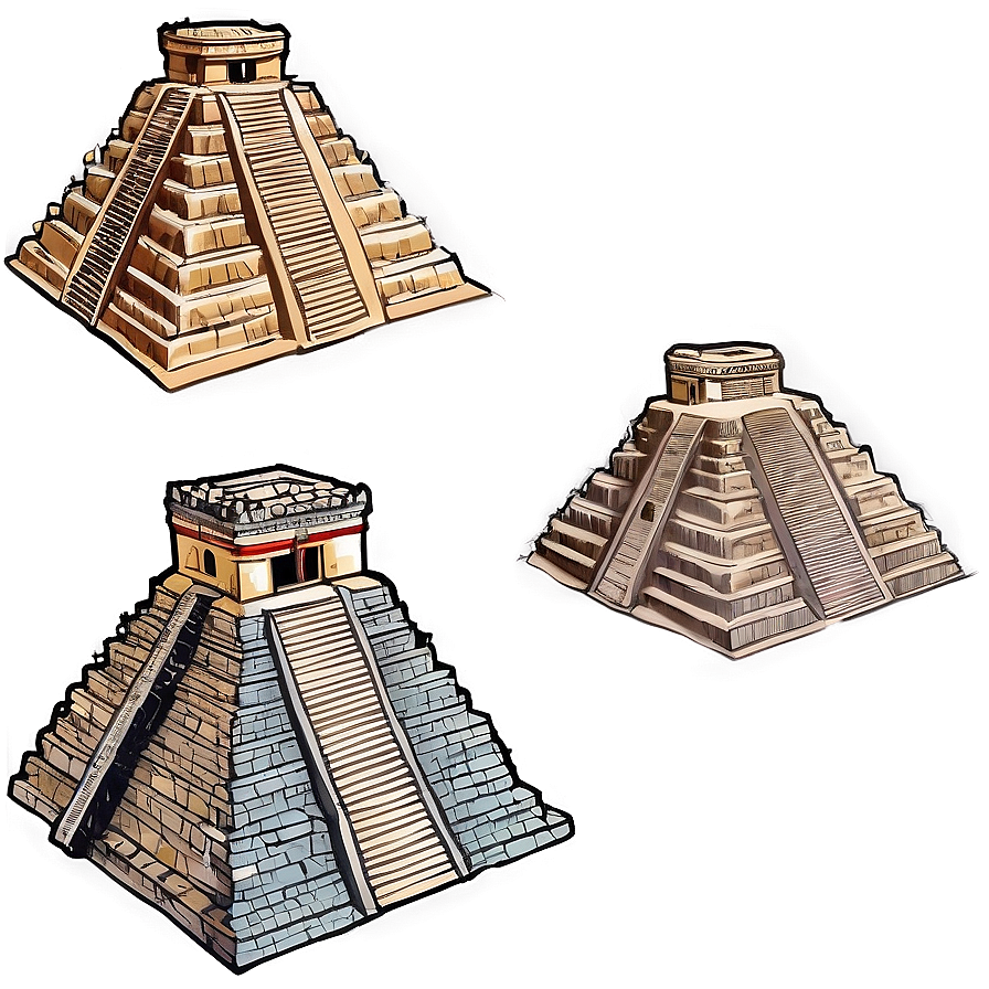 Detailed Chichen Itza Map Png 06252024 PNG