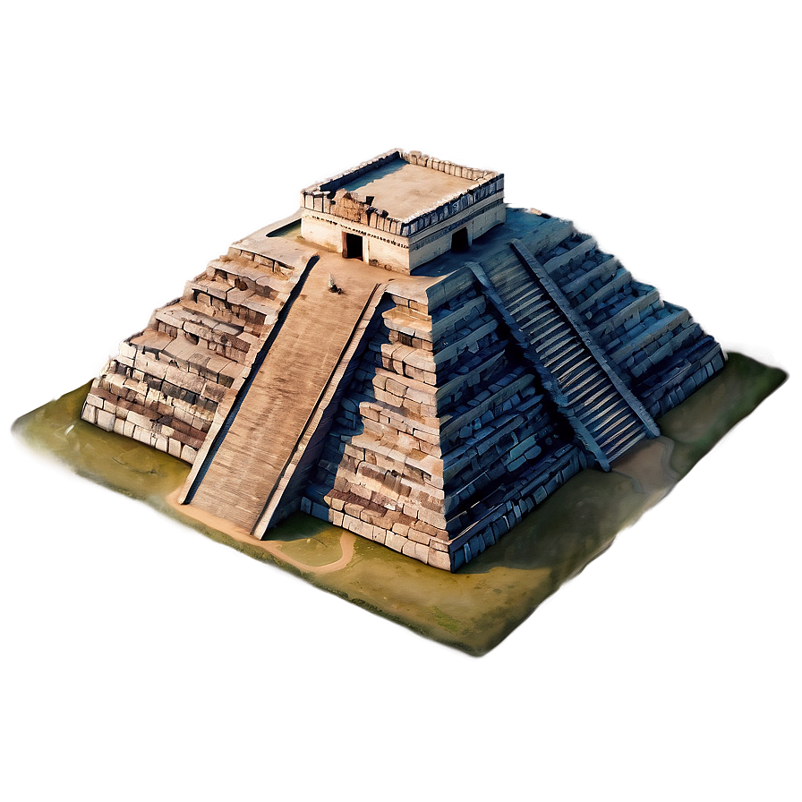 Detailed Chichen Itza Map Png Fjn PNG