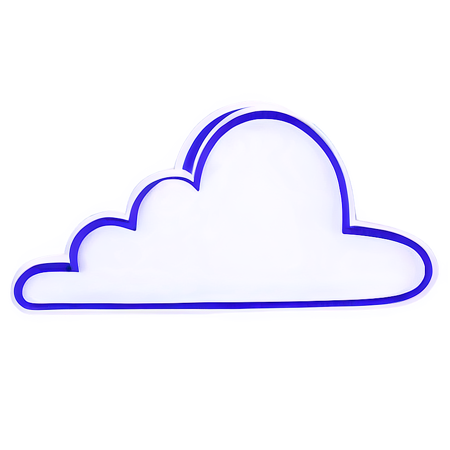 Detailed Cloud Vector Outline Png 06262024 PNG