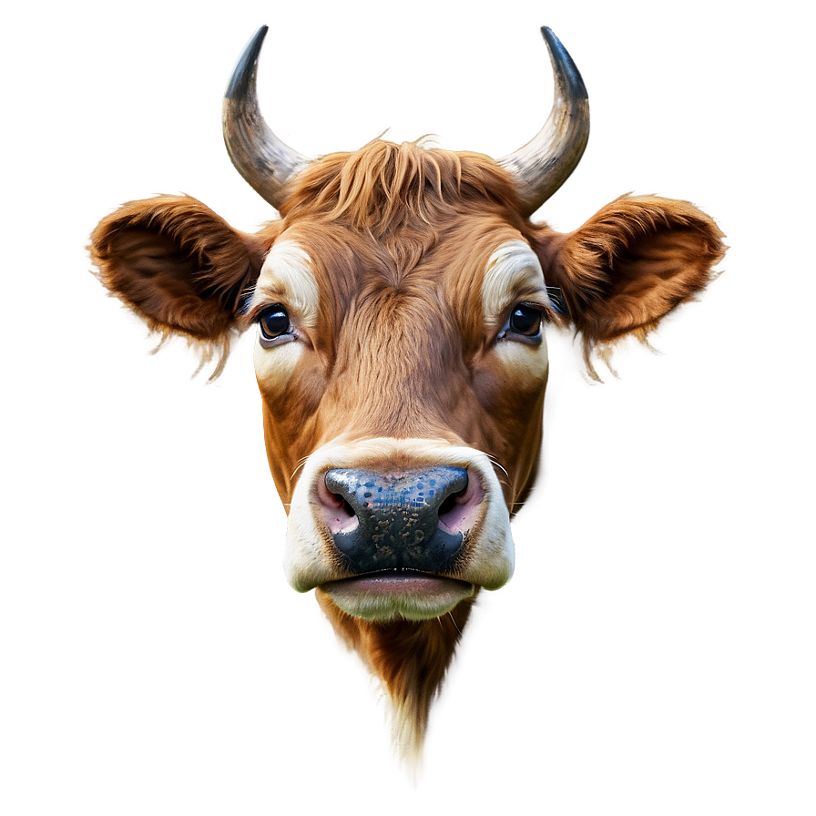 Download Detailed Cow Face Png Joj | Wallpapers.com