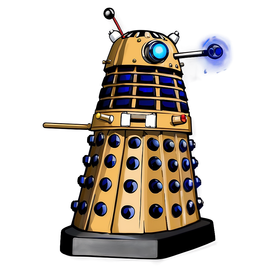 Detailed Dalek Sketch Png Vhh PNG