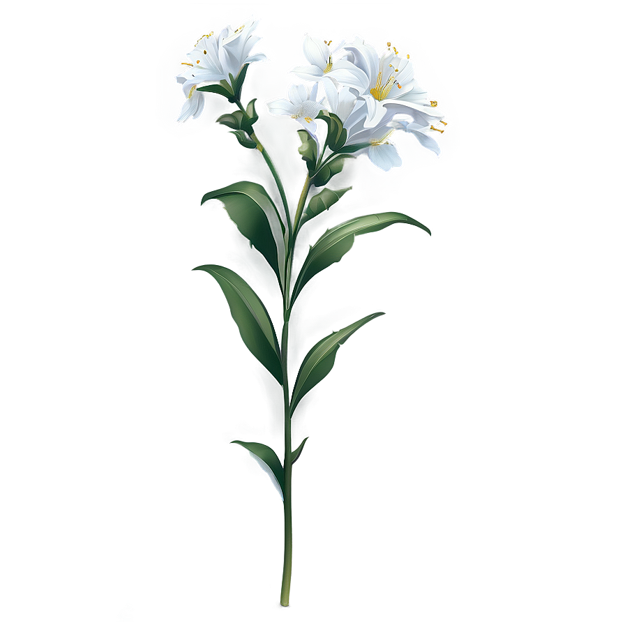 Detailed Flower Stem Png 30 PNG