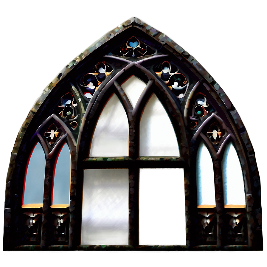 Detailed Gothic Windows Png Wuq63 PNG
