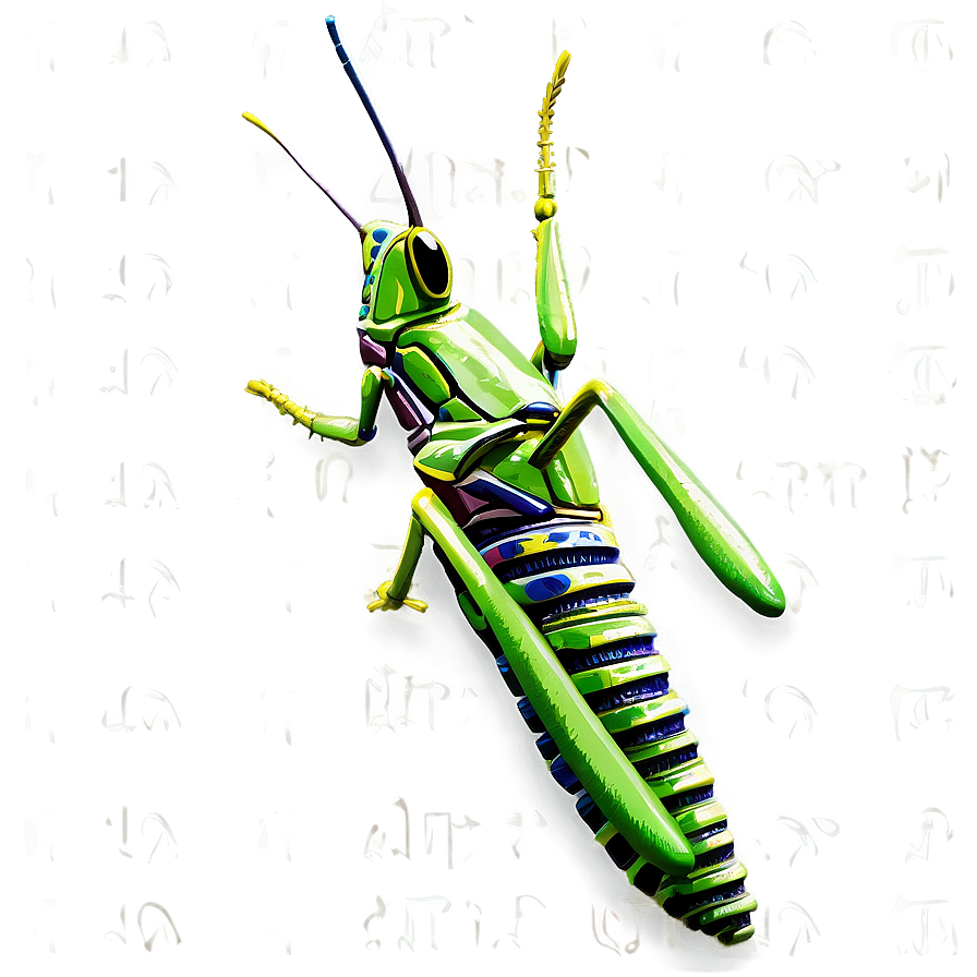 Detailed Grasshopper Drawing Png Cog64 PNG