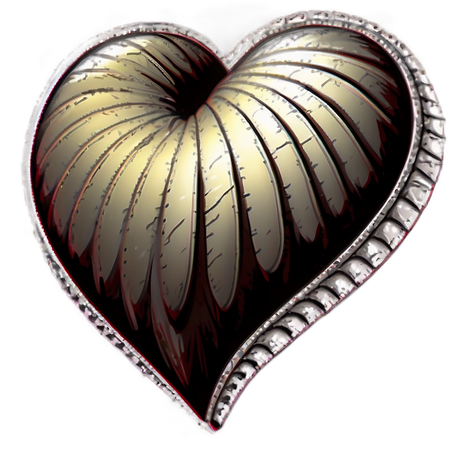 Detailed Heart Drawing Png Bbq PNG