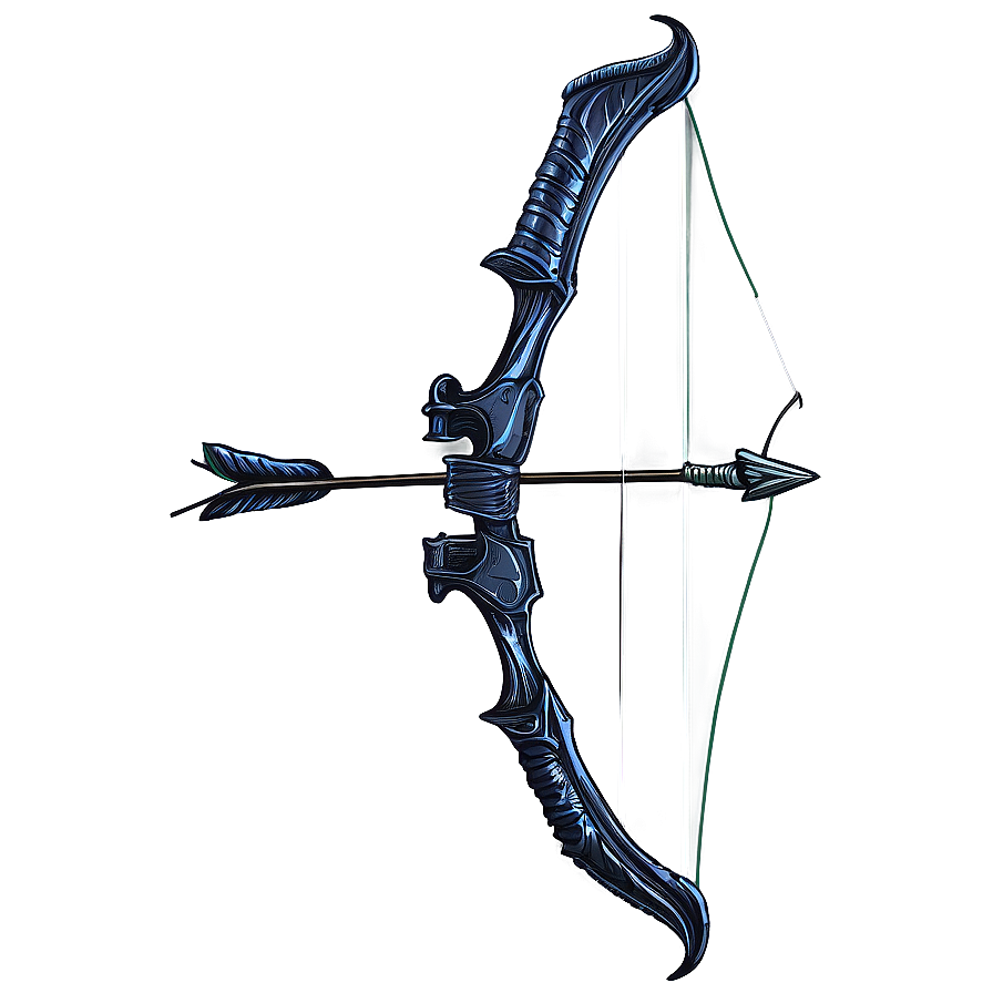 Detailed Illustration Of Bow And Arrow Png 05252024 PNG