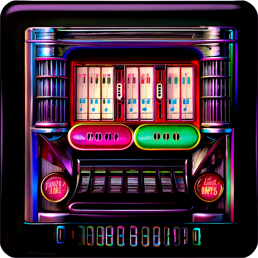 Detailed Jukebox Buttons Png 06112024 PNG