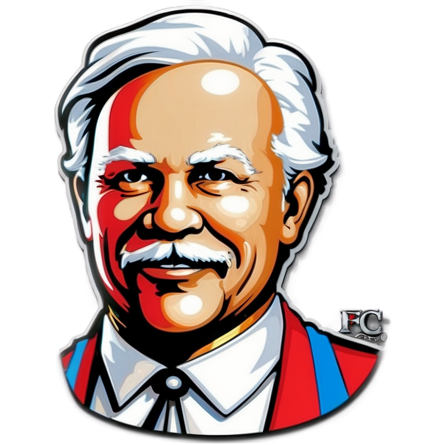 Detailed Kfc Logo With Texture Png Ngo PNG