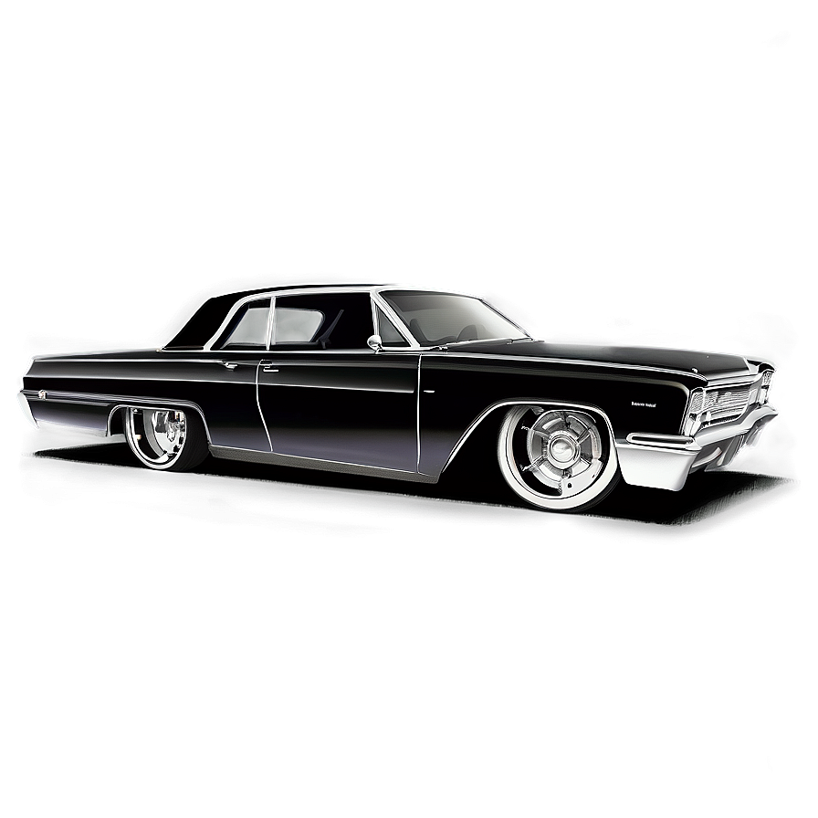 Detailed Lowrider Sketch Png 32 PNG