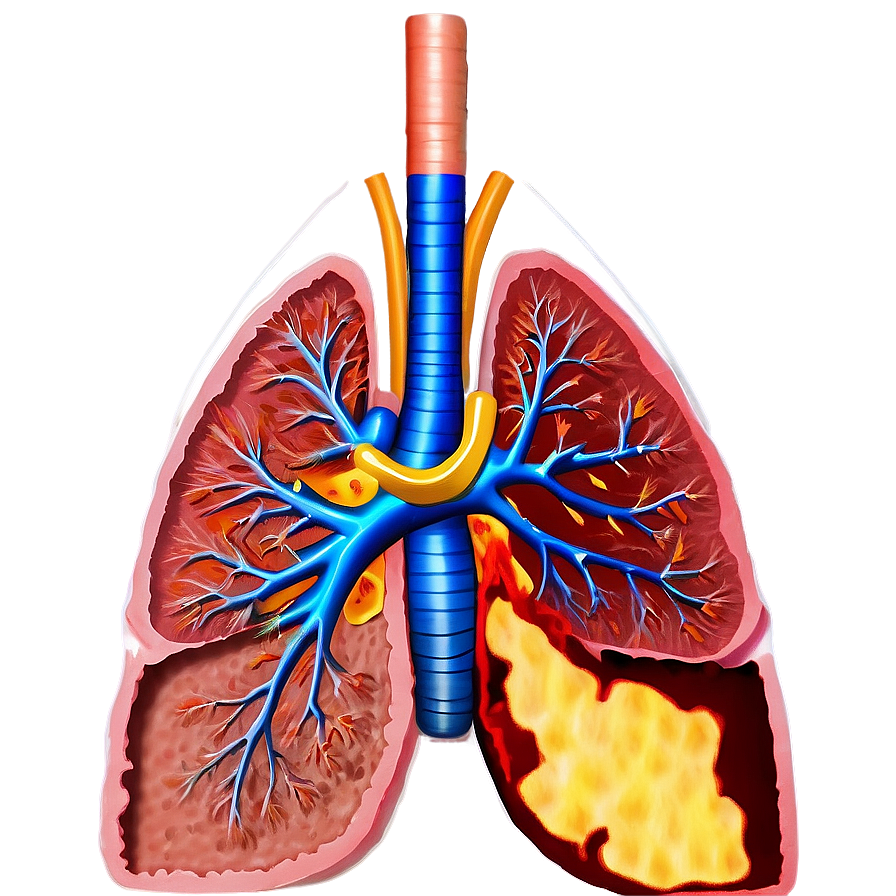 Detailed Lung Cross Section Png Iji PNG