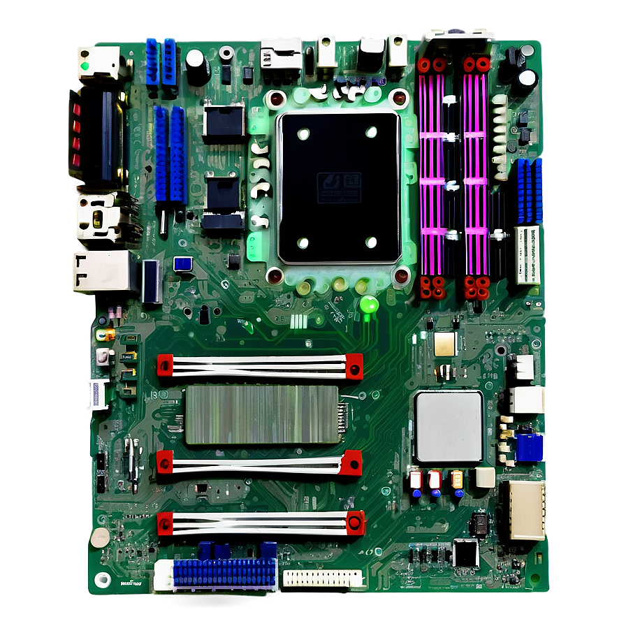 Detailed Motherboard Layout Png Vyf PNG