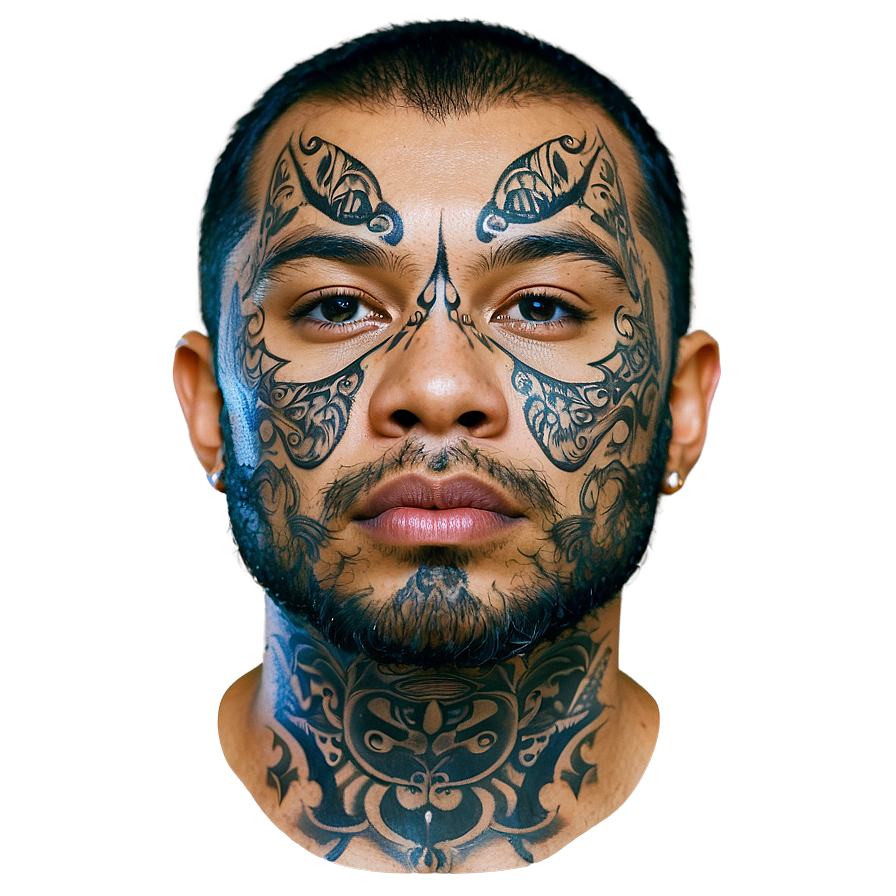 Download Detailed Neck Tattoo Drafts Png 06122024 | Wallpapers.com
