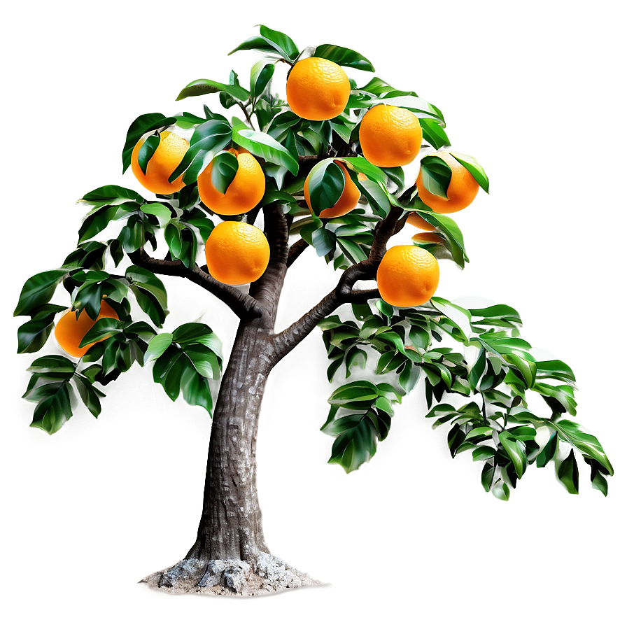 Detailed Orange Tree Png 06132024 PNG