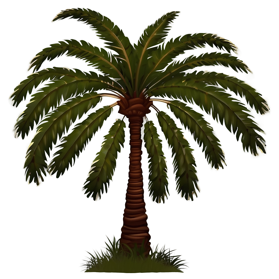 Detailed Palm Tree Silhouette Png 25 PNG