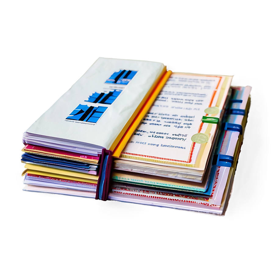 Detailed Paper Stack Png Iqi90 PNG