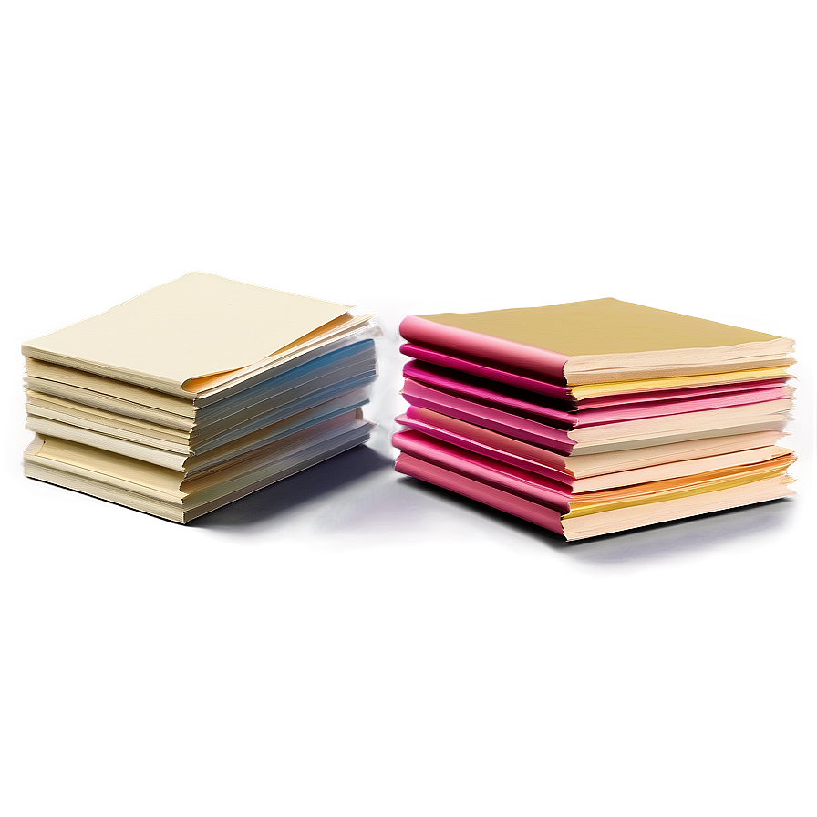 Detailed Paper Stack Png Rdd56 PNG