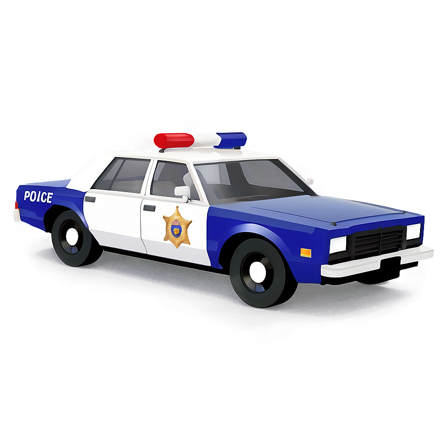 Detailed Police Car Design Png 06132024 PNG