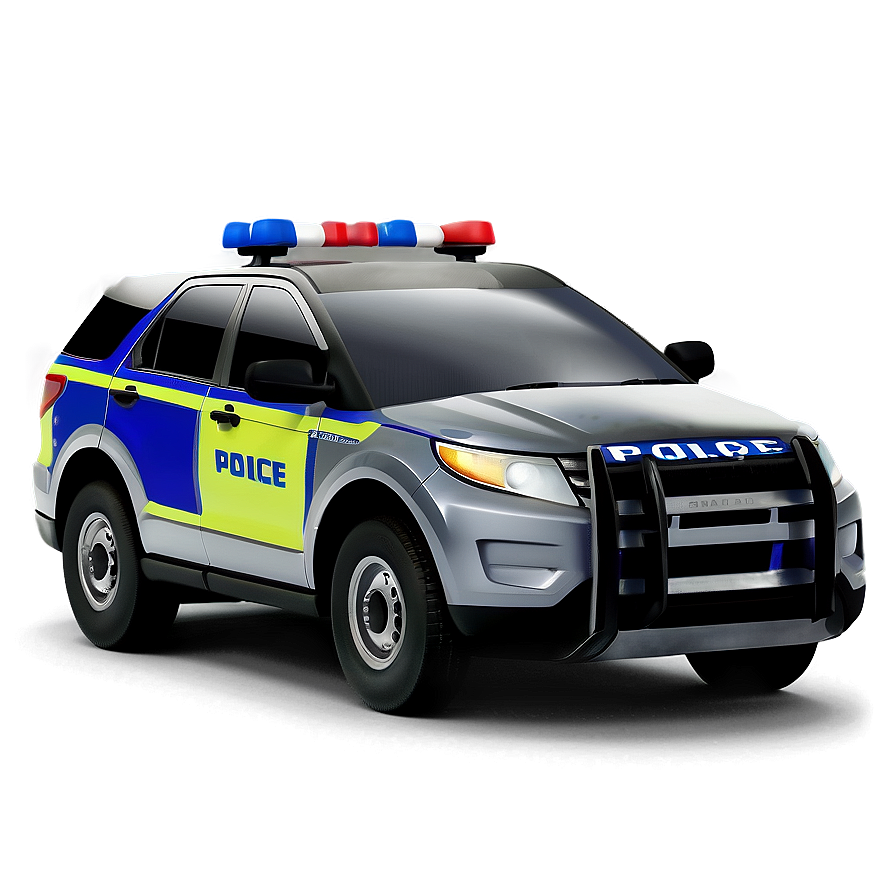 Detailed Police Car Design Png Yjr93 PNG