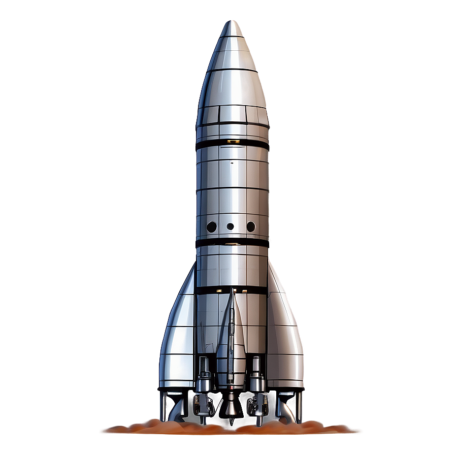 Detailed Rocket Png Glf PNG