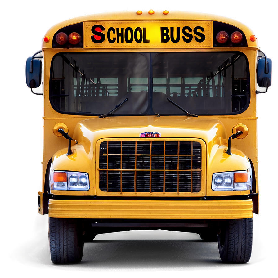 Detailed School Bus Blueprint Png Lsf30 PNG