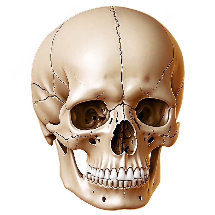 Detailed Skeletal Anatomy Illustration Png Rup PNG