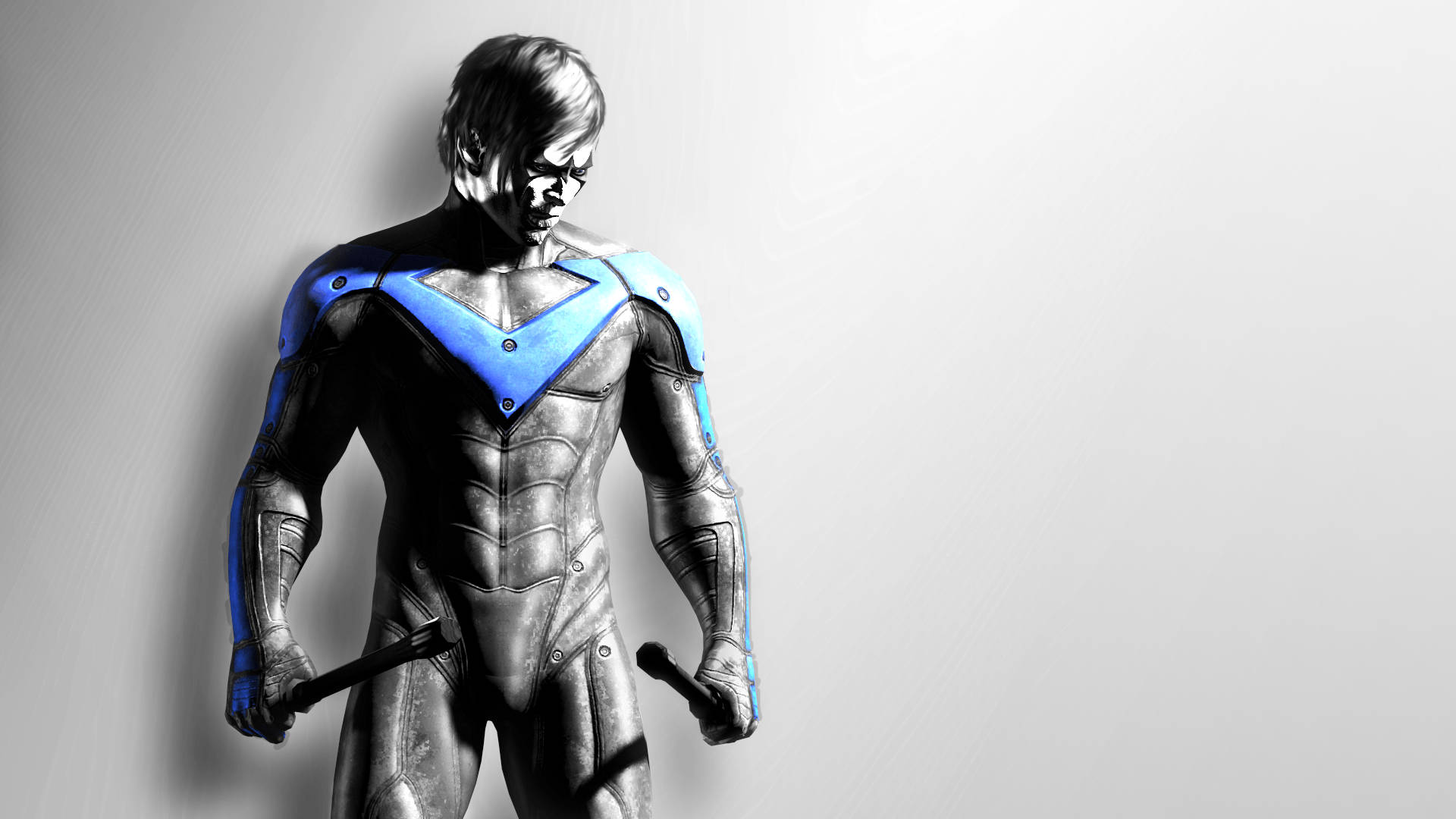 Detailed Sketch Of Nightwing Background