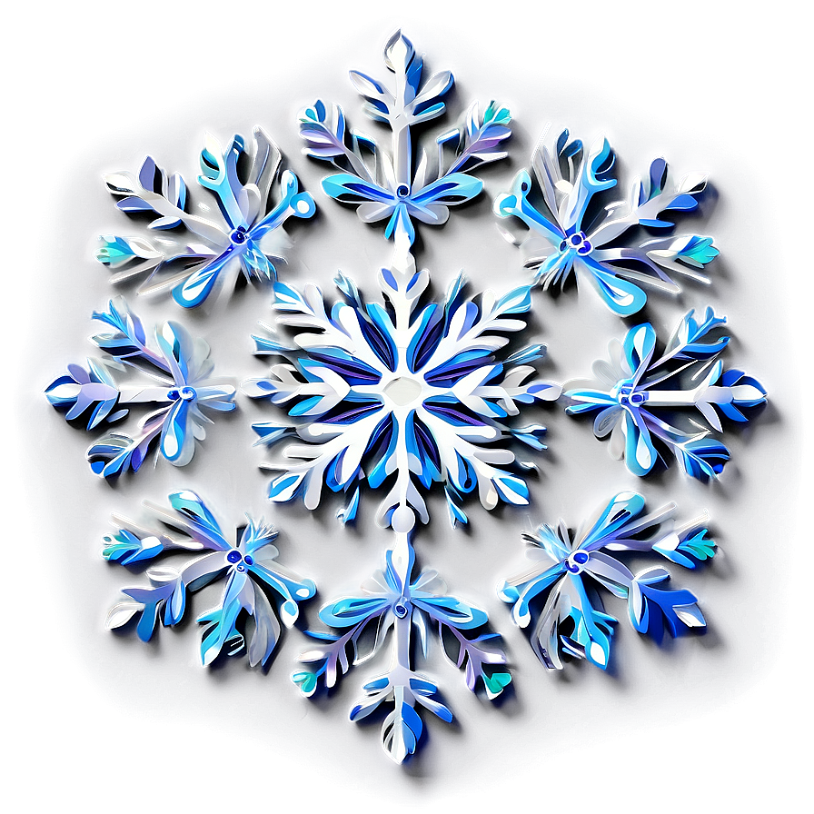 Detailed Snowflake Art Png 77 PNG