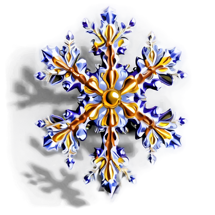 Detailed Snowflake Art Png Xws PNG