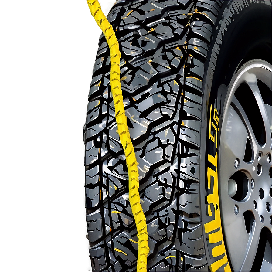 Detailed Tire Tracks Png 06202024 PNG